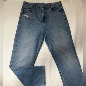 American Eagle Outfitters Relaxed Blue Jeans with Subtle Fading
